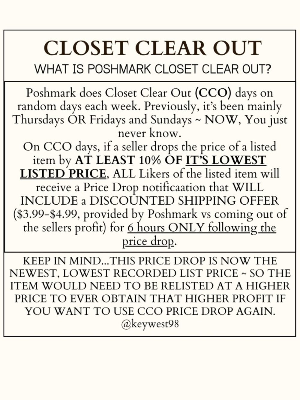 How to Take Advantage of Poshmark Closet Clear Out (CCO) Days - Picture 2 of 5